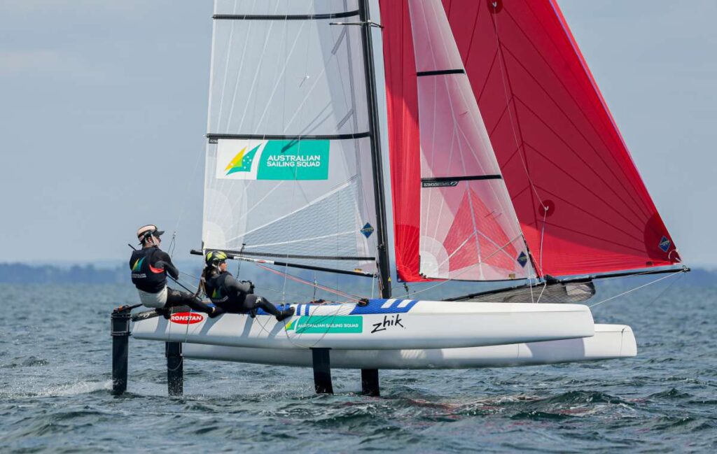 49er, 49er Fx and Nacra 17 World Championships 2026, Quiberon, France.