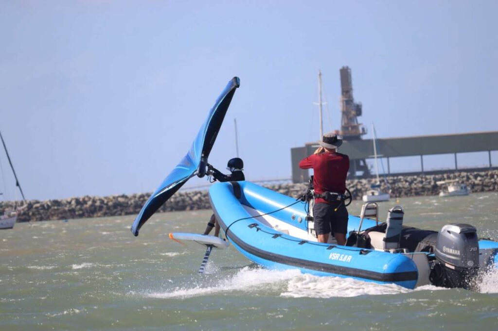 Coaching in action at Wing Foiling Camp