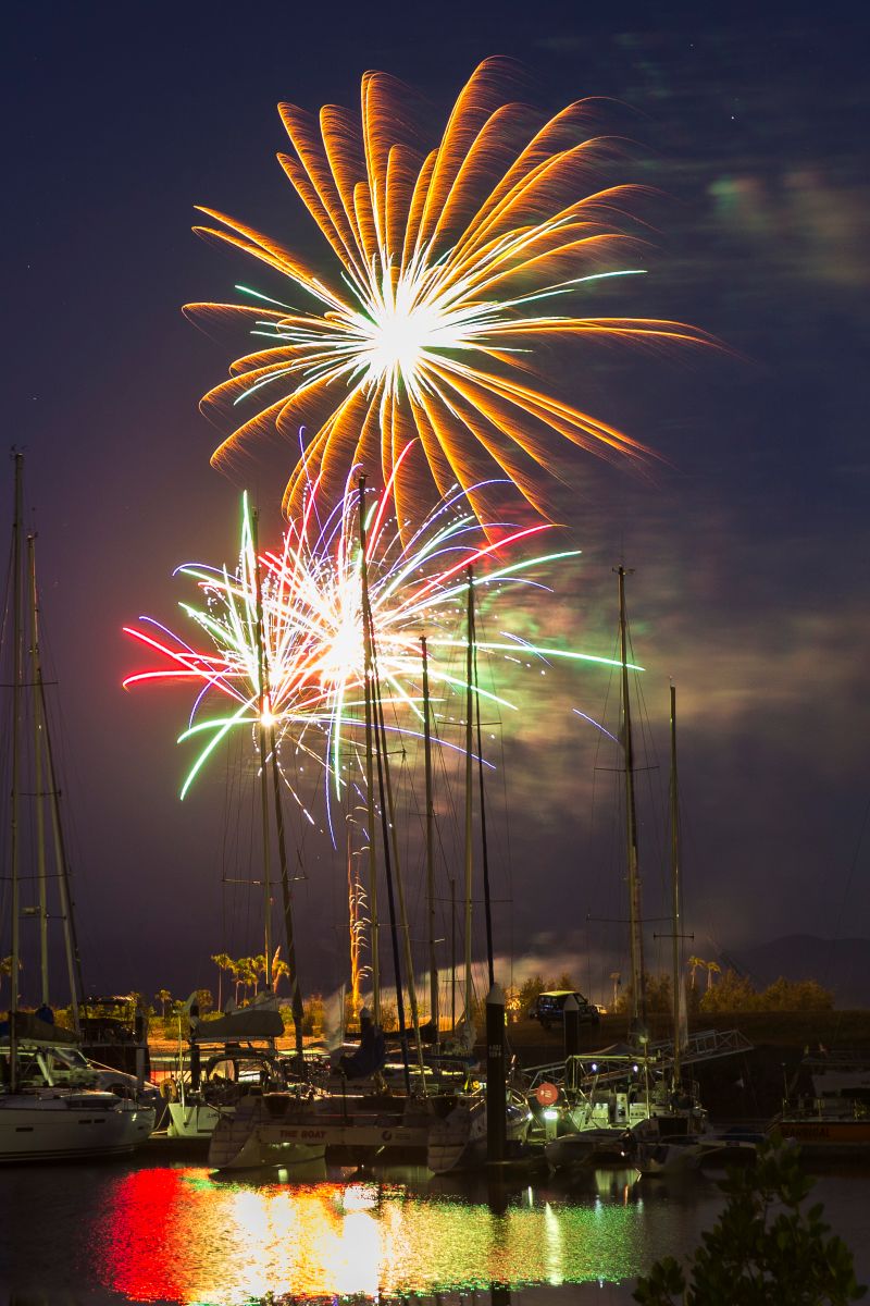 Nightime fireworks at Magnetic Island - Andrea Francolini pic