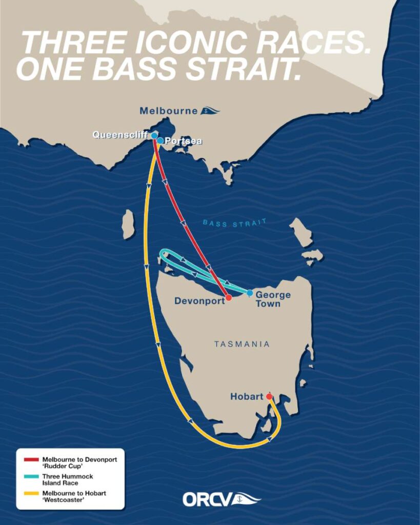 Three Iconic Races Map Photo by ORCV Media