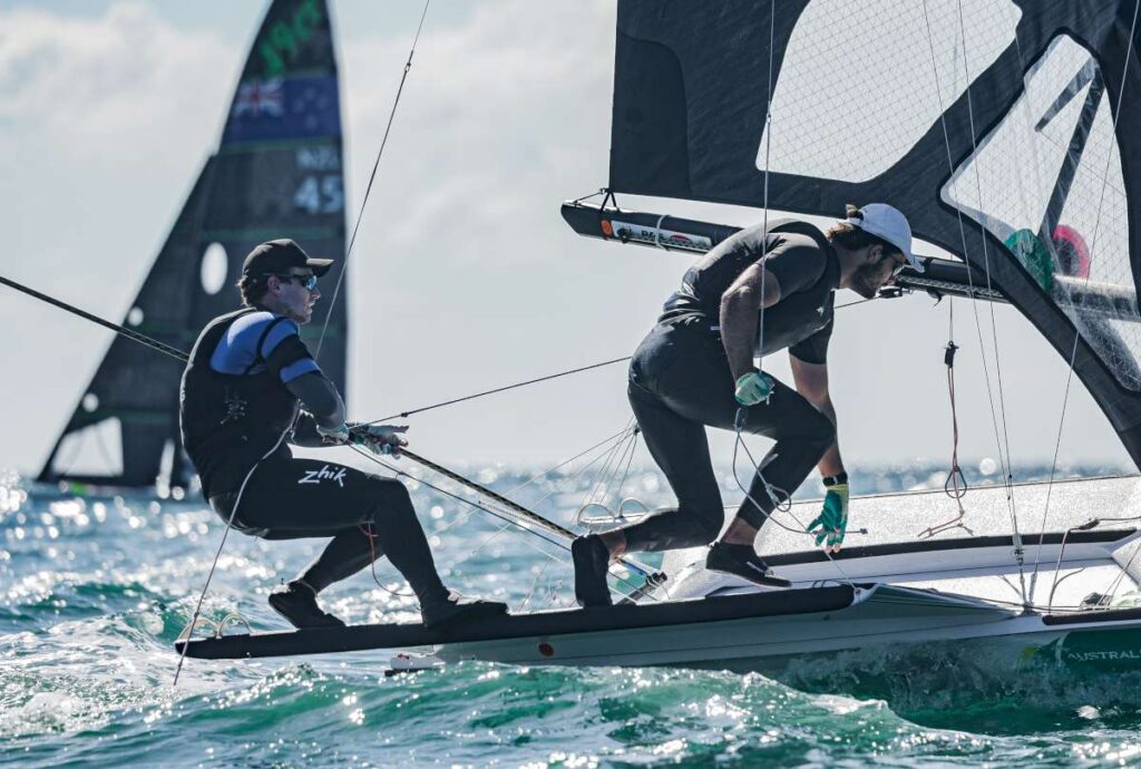 49er, 49er Fx and Nacra 17 World Championships 2026, Quiberon, France.
