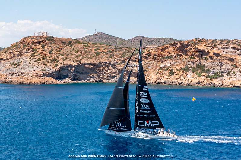 SHOCKWAVE 3 wins Line Honours in Aegen 600 - Credit Alen Photography-Nikos Alevromytis