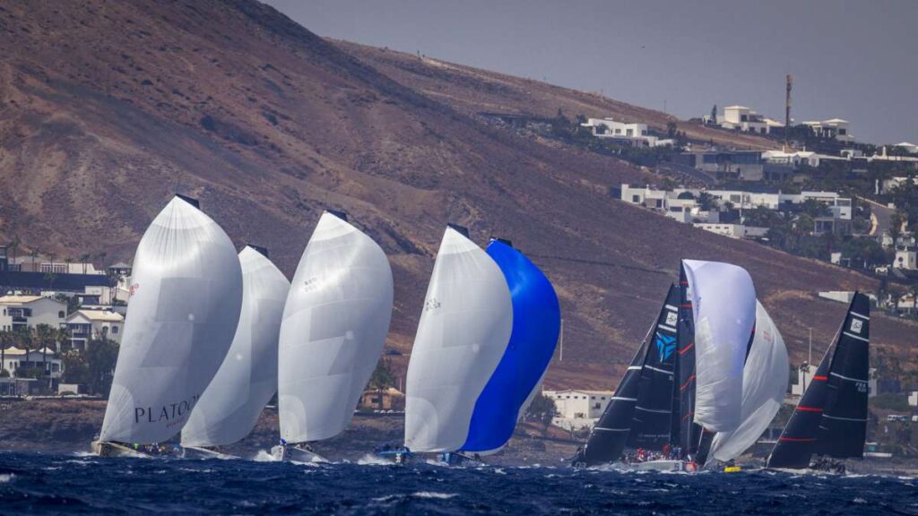 Windy start to Lanzarote 52 SUPER SERIES Sailing Week - Creidt Nico Martinez