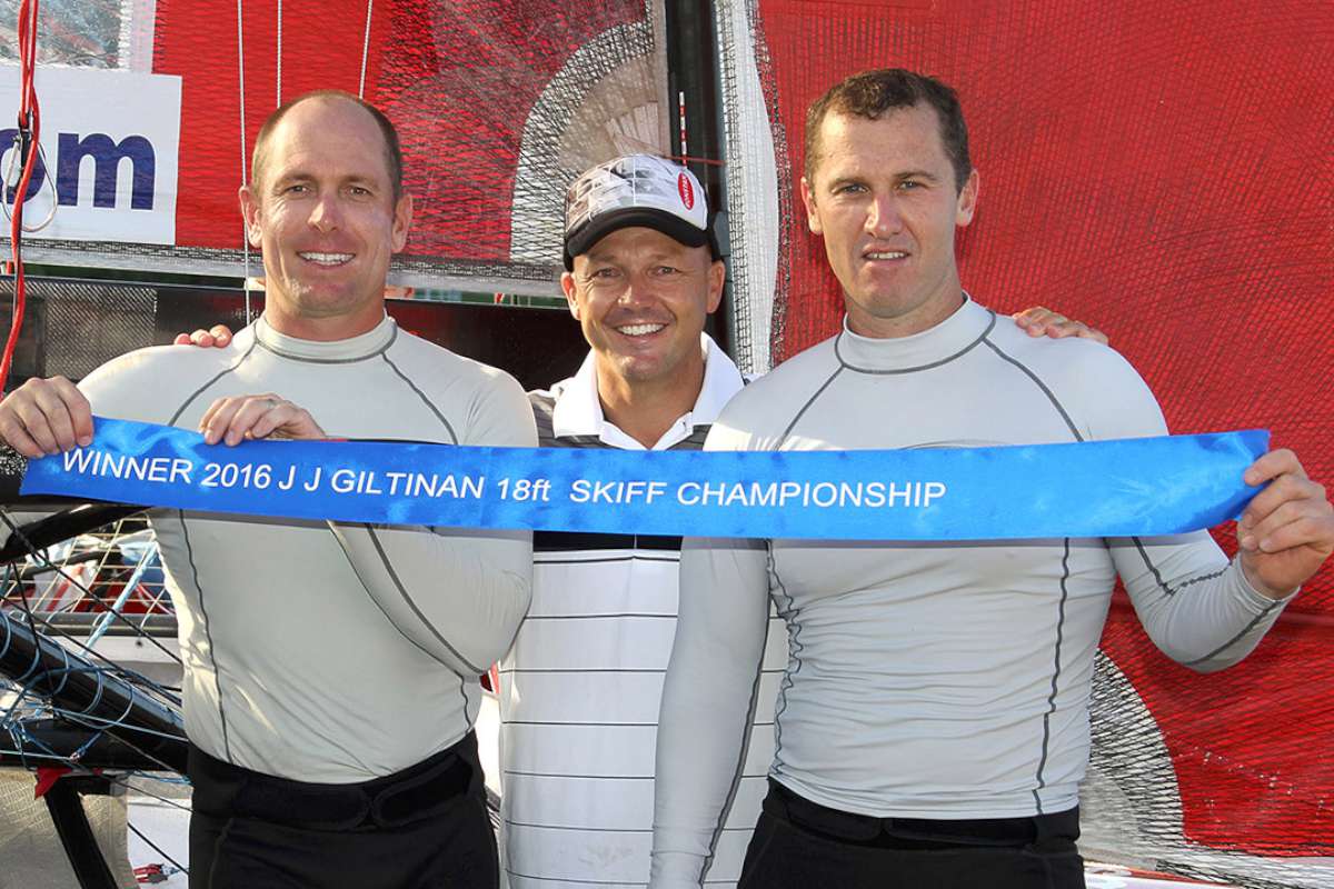 2016 JJ Giltinan Championship-winning Smeg Team (from left, Ricky Bridge, Lee Knapton, Mike McKensey)