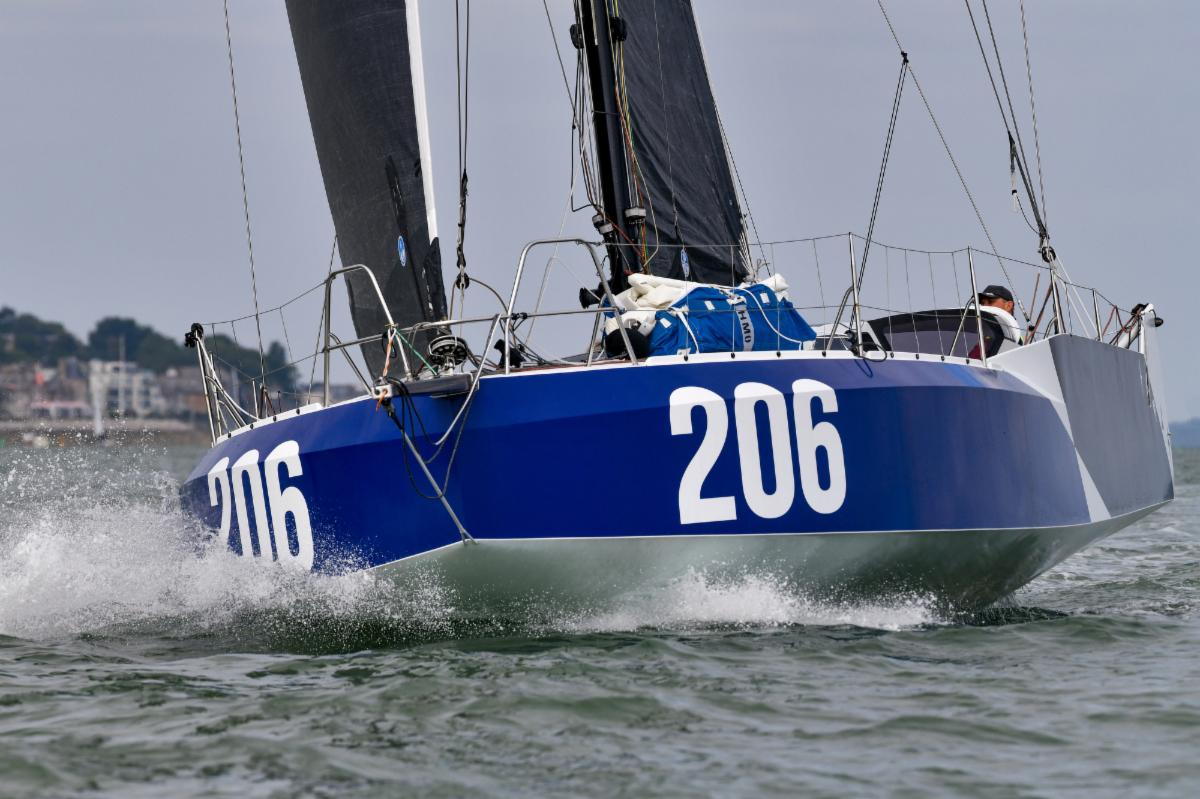 Vendée Globe skipper Miranda Merron strengthens the crew aboard Greg Leonard's Mach 40.6 Swift © Rick Tomlinson-RORC