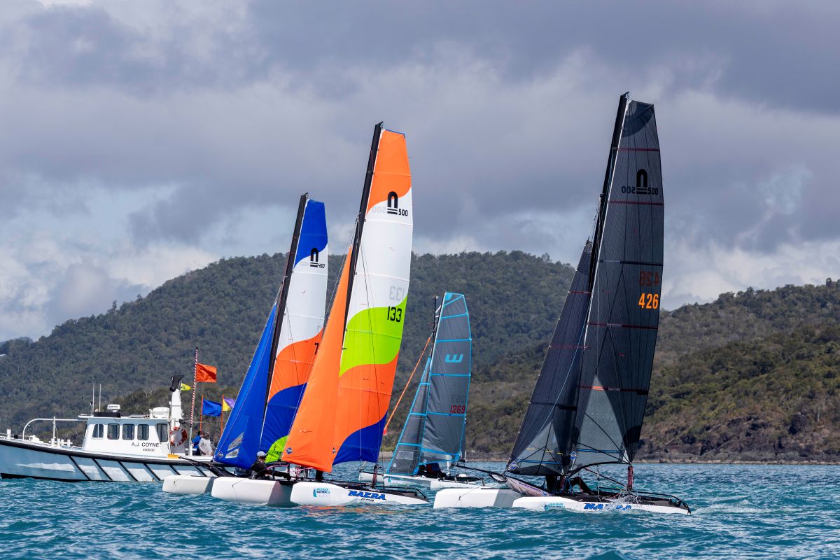 Nacra and Weta start - Andrea Francolini, ABRW pic