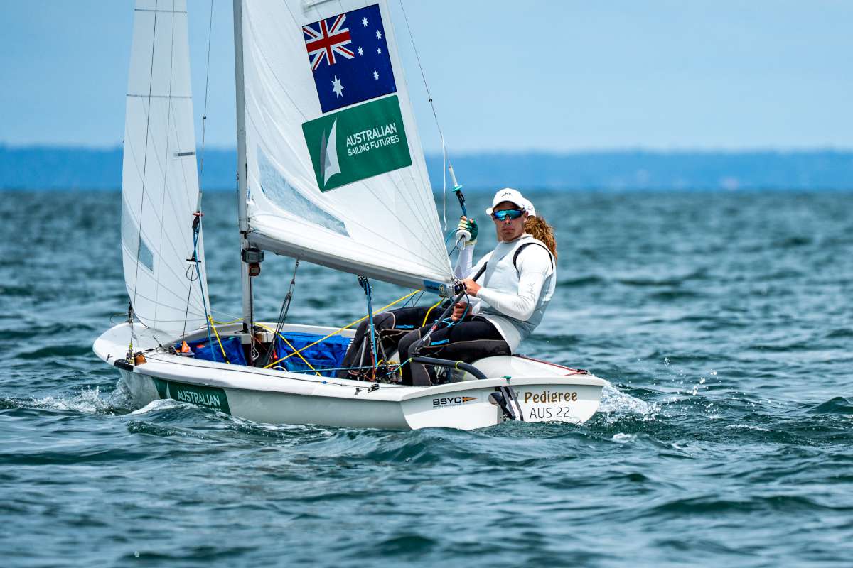 Australian Sailing Pathway athletes Ben Hinks and Fallon Katz CREDIT Down Under Sail