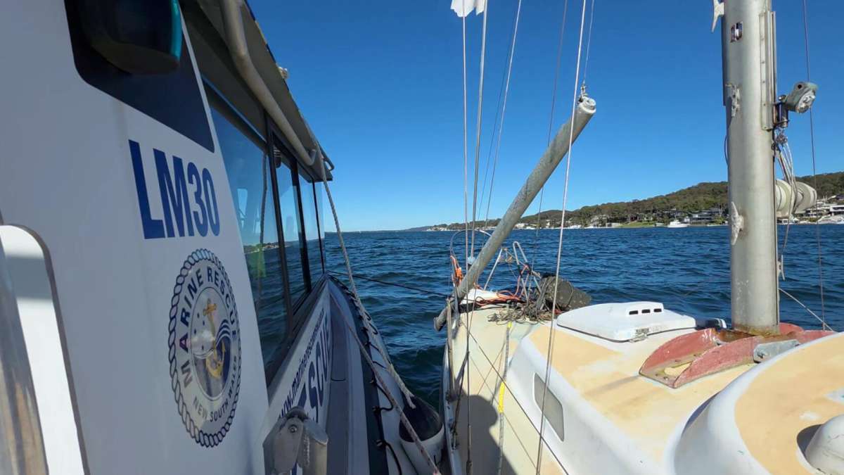 Lake Macquarie 30 assists a disabled vessel on July 13-2