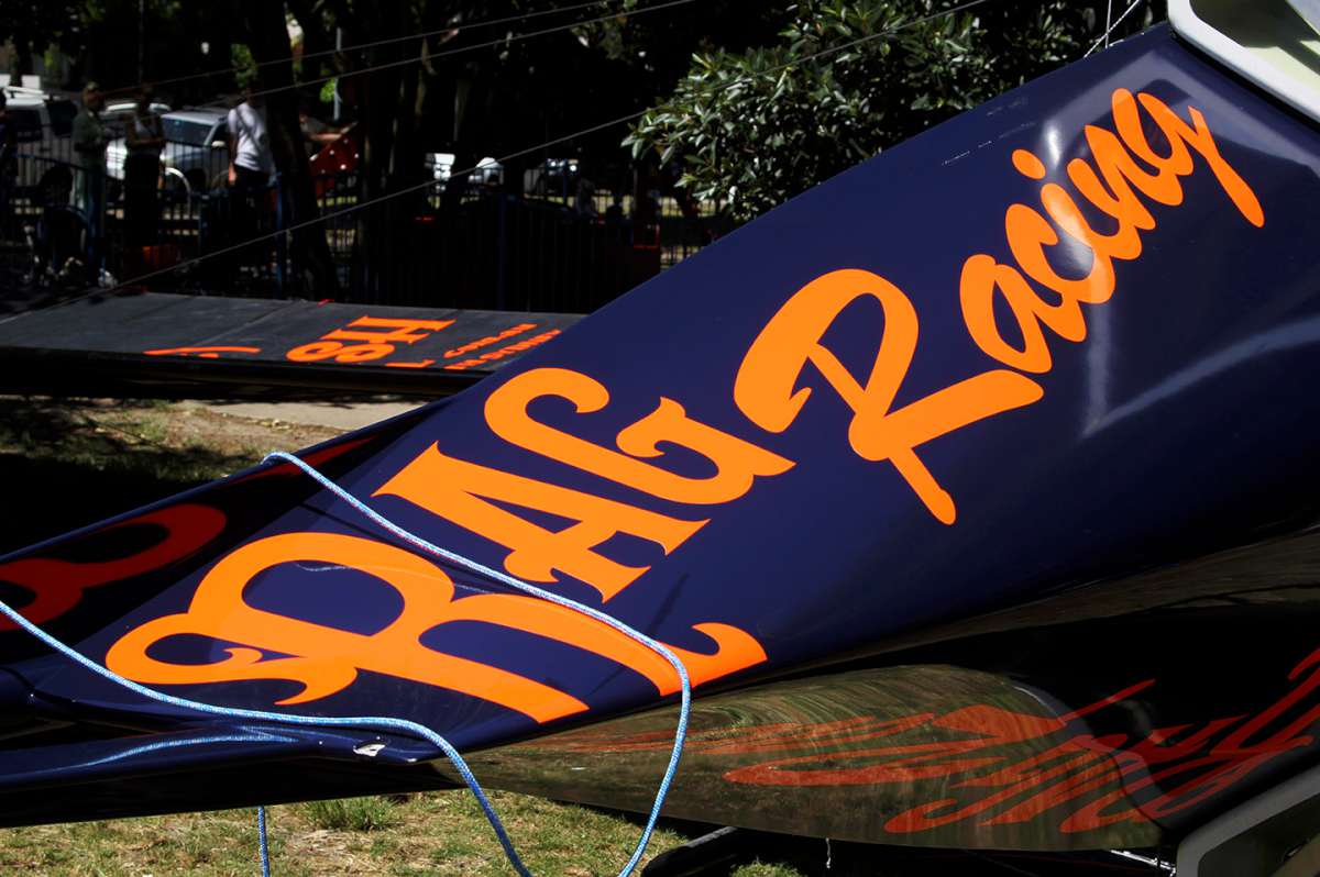 Rag Racing's new hull in 2022-23 (Frank Quealey)