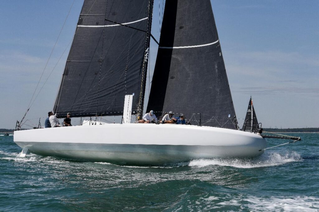 Palanad 4 romps home third on the water © Rick Tomlinson-RORC