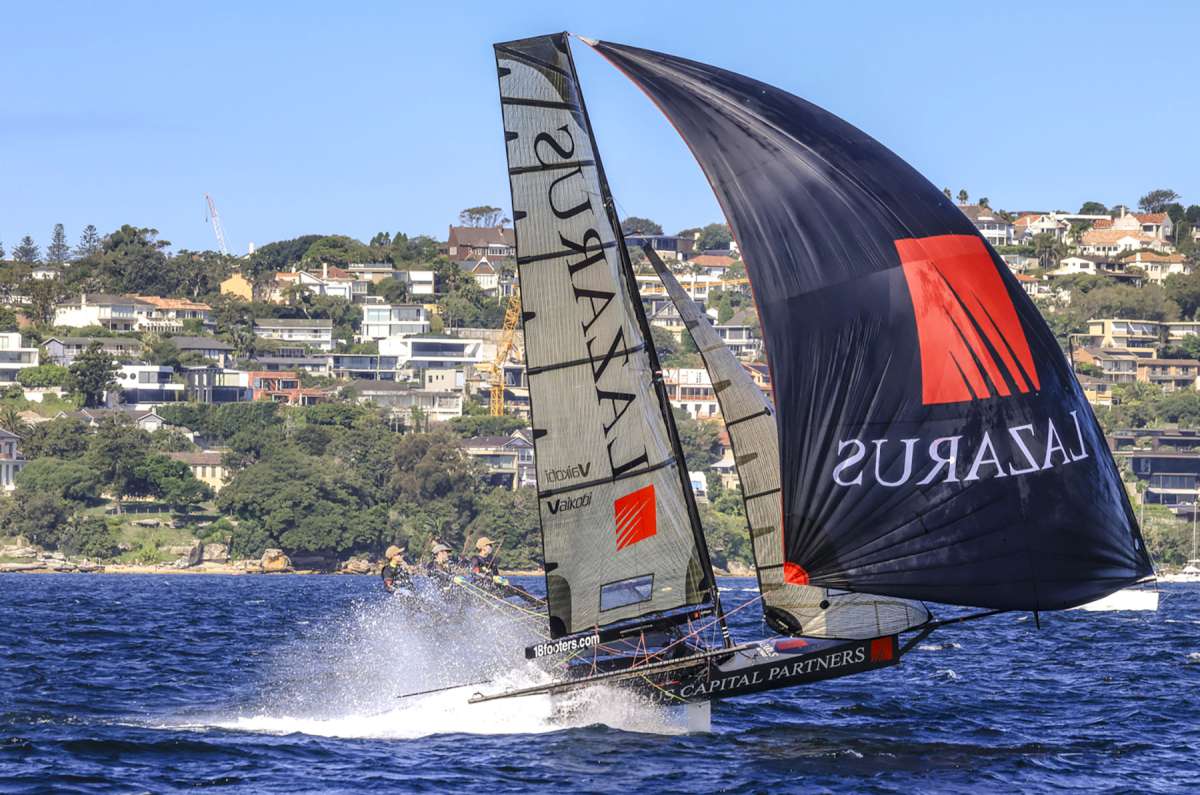 Heading for a race victory during the 2026 Giltinan Championship (SailMedia)