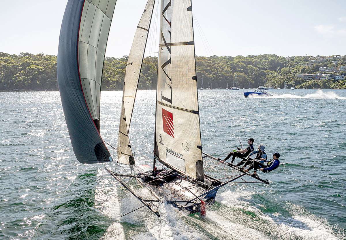 The Lazarus crew make it look easy during the 2024 Giltinan Championship (SailMedia)