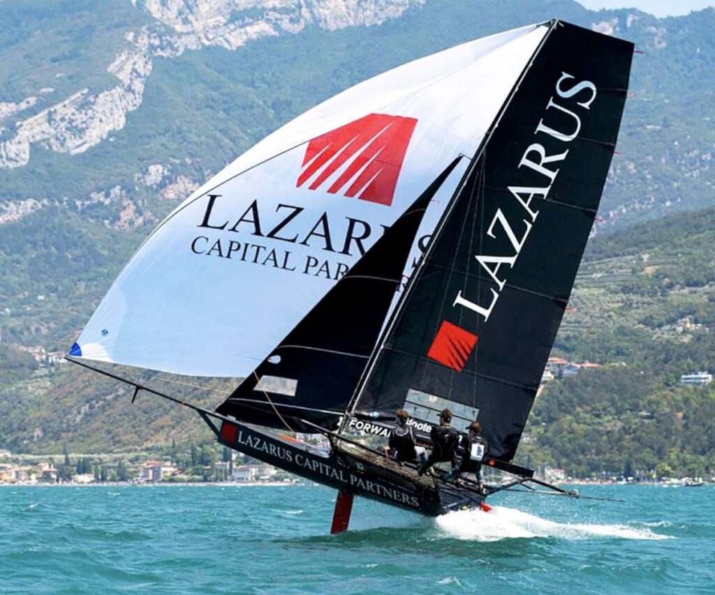 Winning the Mark Foy Trophy at Lake Garda, Italy in 2022 (provided by Marcus Ashley Jones)