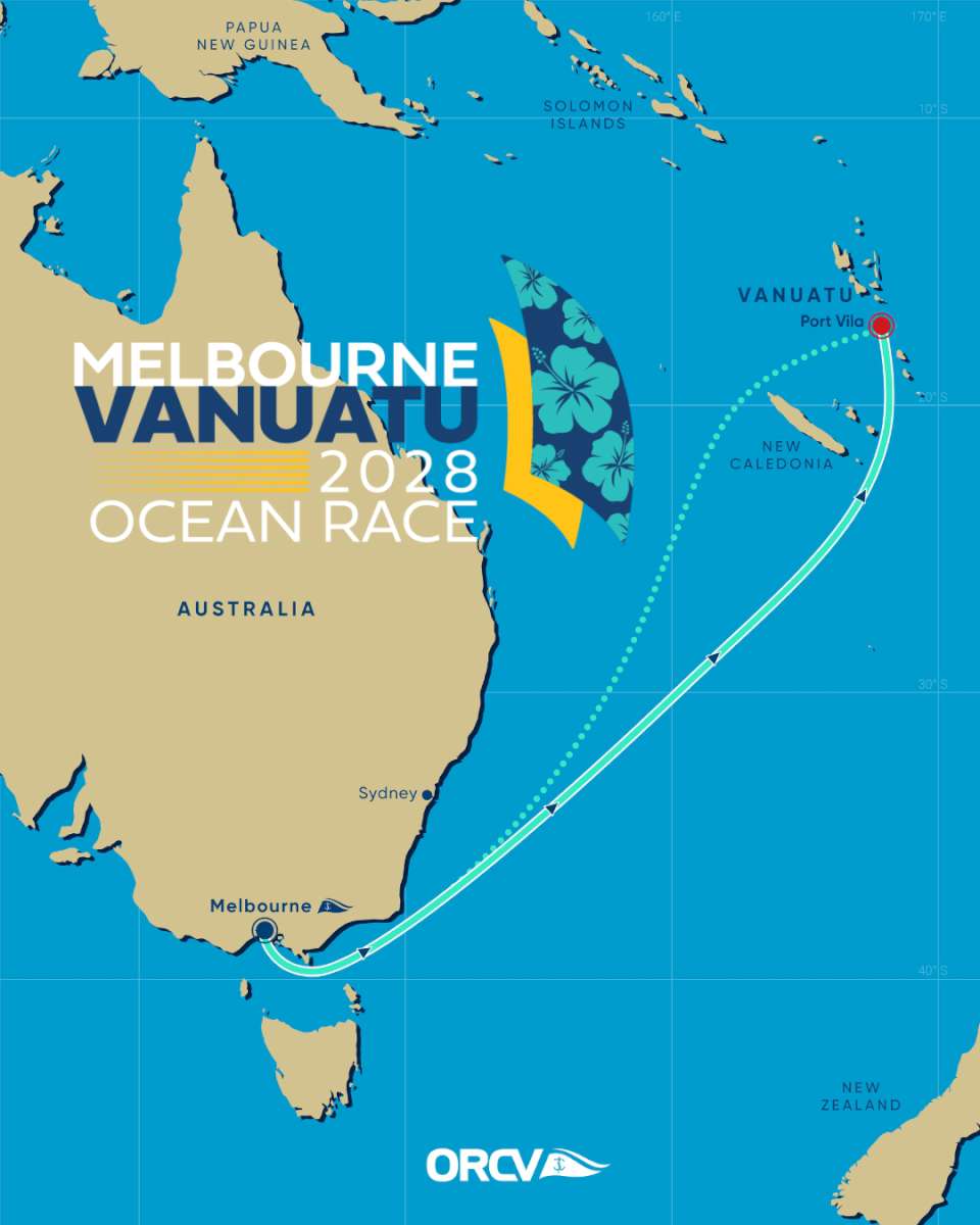 2028 Melbourne to Vanuatu Map by ORCV Media