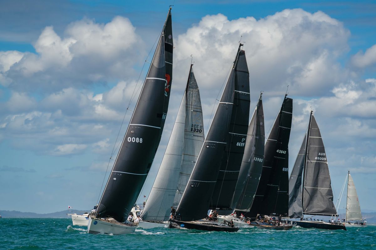 Spinnaker Division 1 gets off the start - credit Revolution Productions