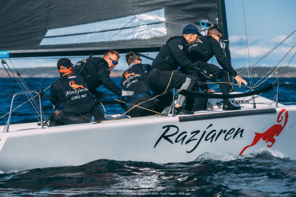 RAZJAREN (CRO867) by Ante Cesic - Overall Boat of the Day and Melges 24 European Champion 2026 with a race to spare - Melges 24 European Championship 2026 - Tønsberg, Norway © Trond Teigen - SailLogic