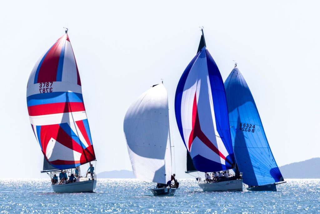 Spinnakers on a fantastic day of racing - Andrea Francolini, ABRW pic