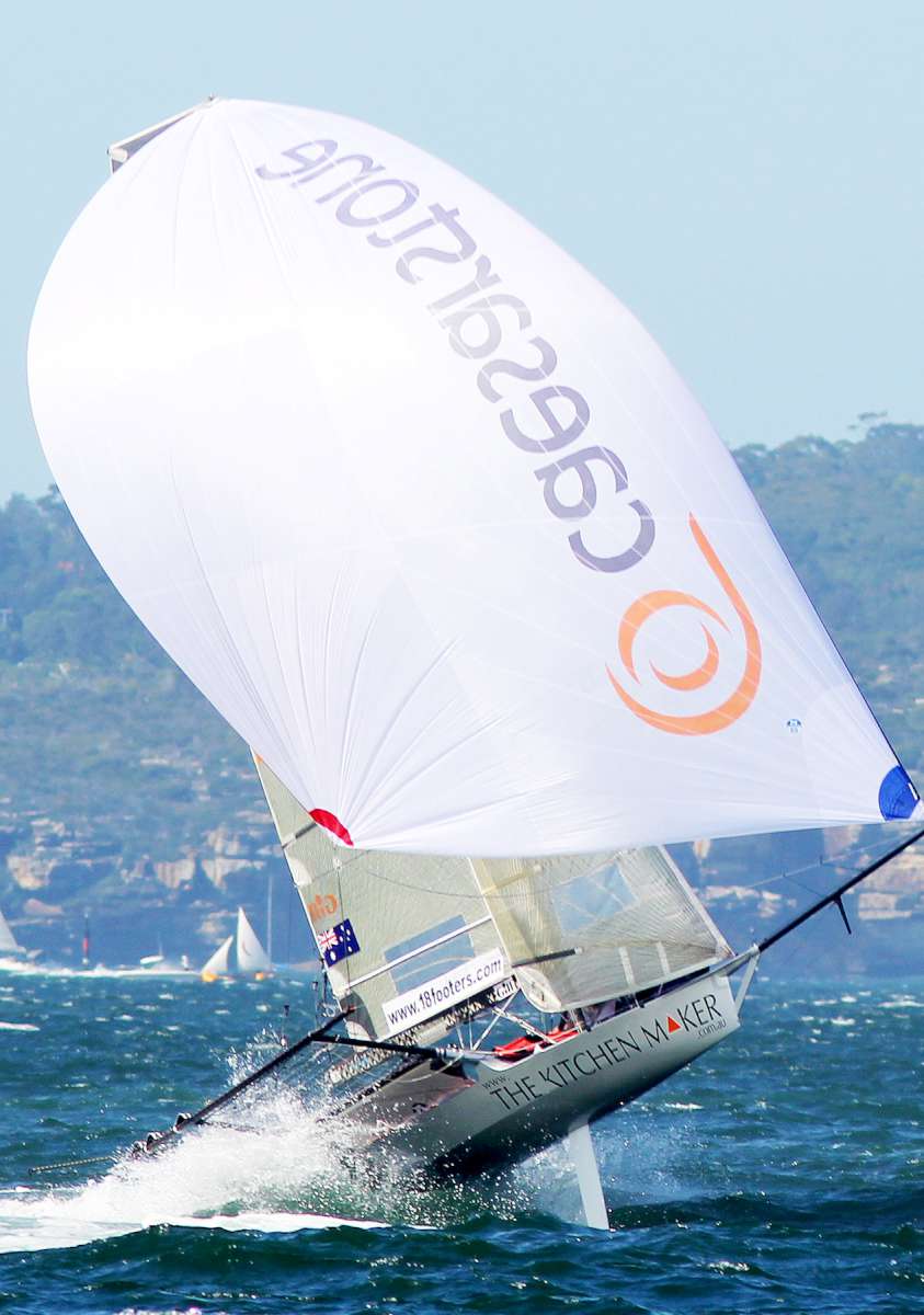 NE spinnaker run for The Kitchen Maker in 2016-17 season (Frank Quealey)