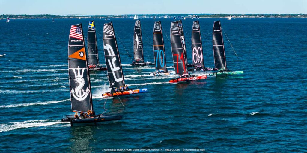 M32 fleet putting on a show on Narragansett Bay - Credit Hannah Lee Noll