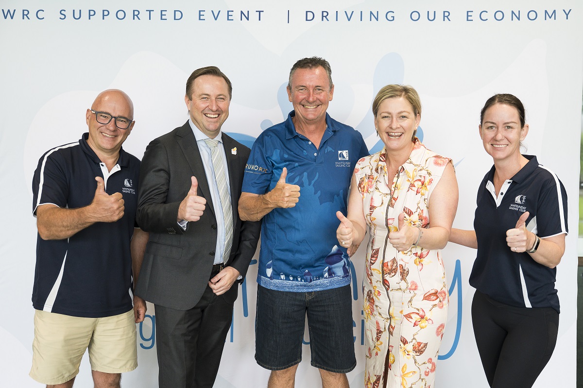 WSC CEO Steve Watson, Whitsundays Mayor Ry Collins, WSC President Terry Archer and WSC Operations & Brand Manager, Amanda Black - Justin Blank Photography