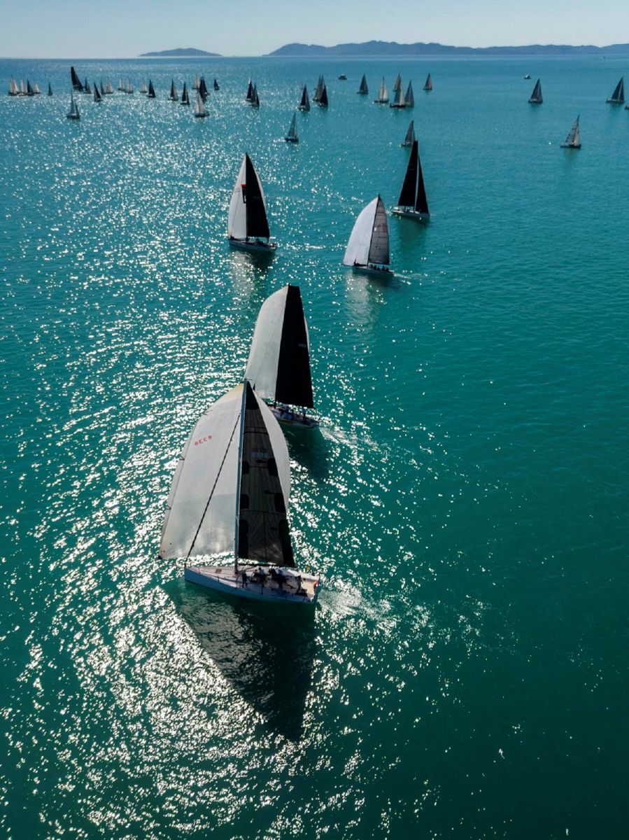 Part of the fleet in the mass start race - Andrea Francolini, ABRW pic