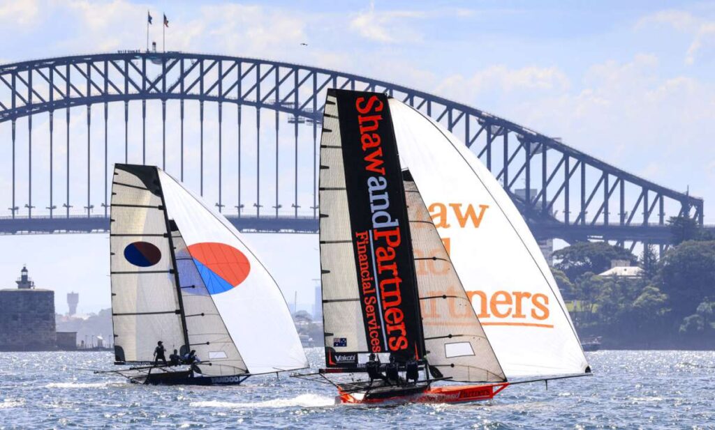 The Shaw and Partners skiff and current Giltinan champion Yandoo (SailMedia)