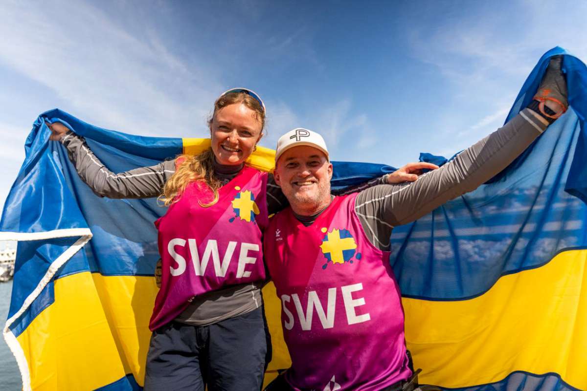 Sweden’s Fia Fjelddahl and Patric Rosenberg win Para Inclusive Two Person Keelboat