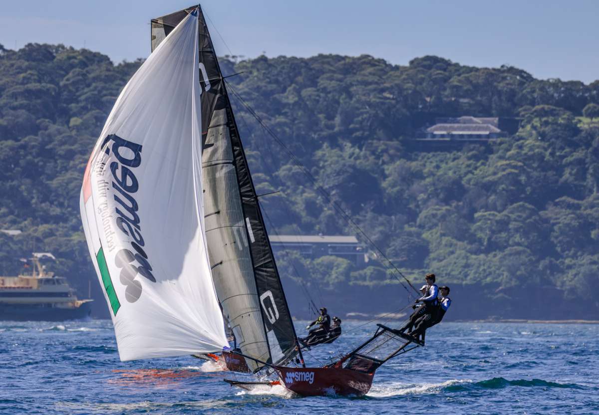 Smeg was well placed before a 'swim'proved costly (SailMedia)