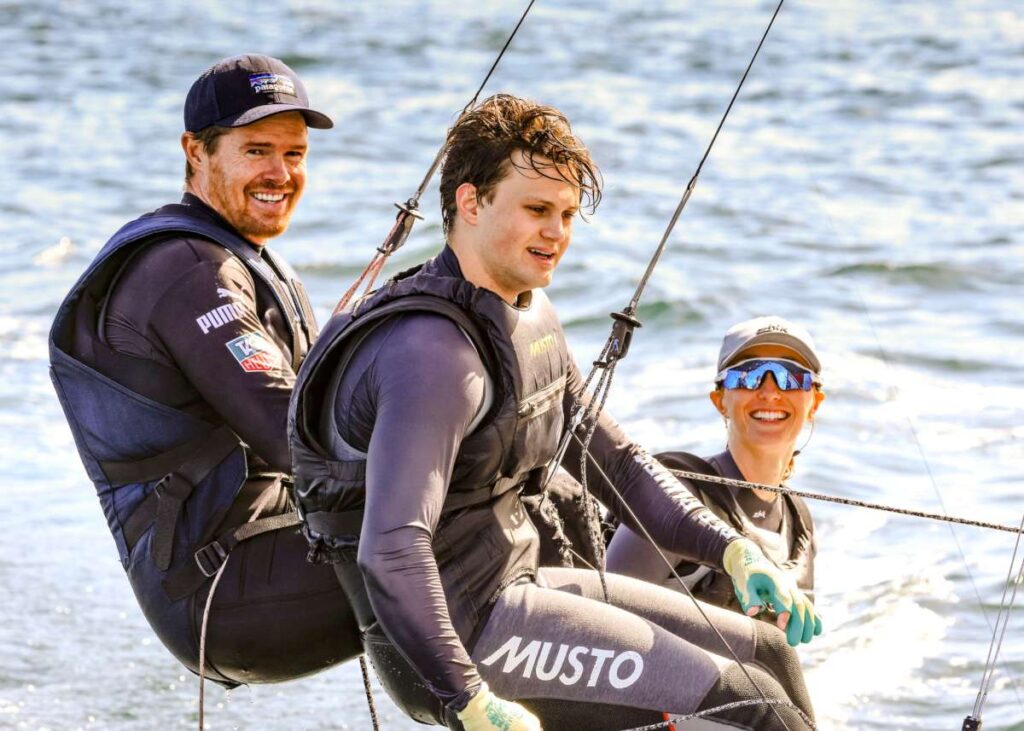 Tom Slingsby, Jamie Stodart, Zoe Dransfield-Grinners Winners