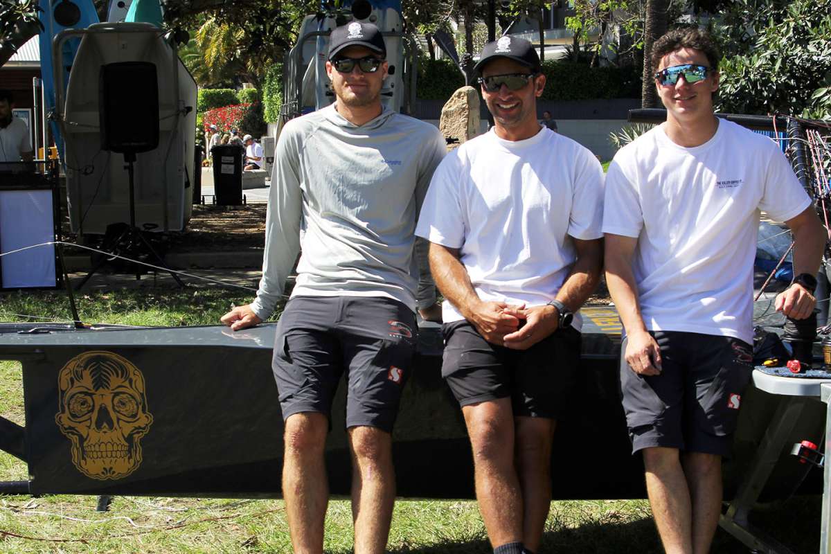Crew, from left, Finn Rodowicz, Matt Stenta, Ryan Ewings (Frank Quealey)