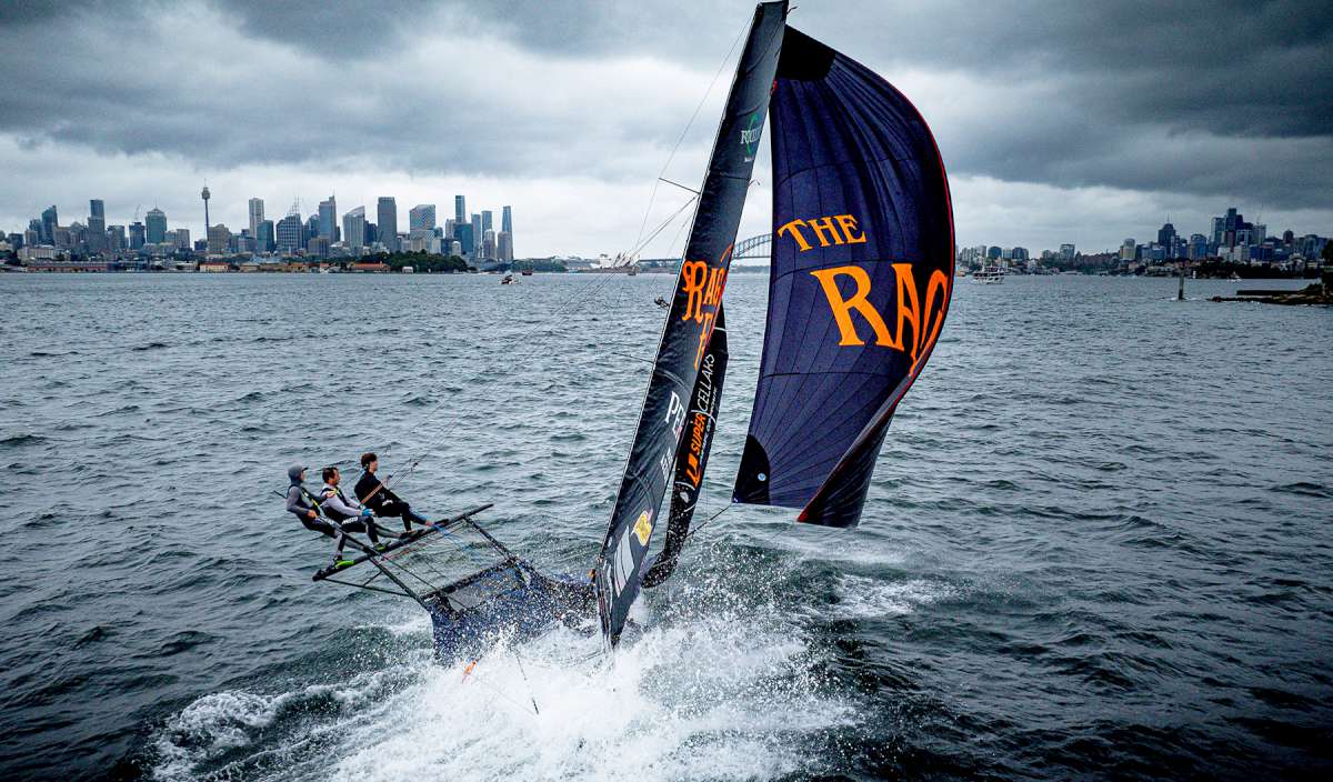 Rag & Famish Hotel in 2024-25 with Finn Rodowicz in the bow (SailMedia)