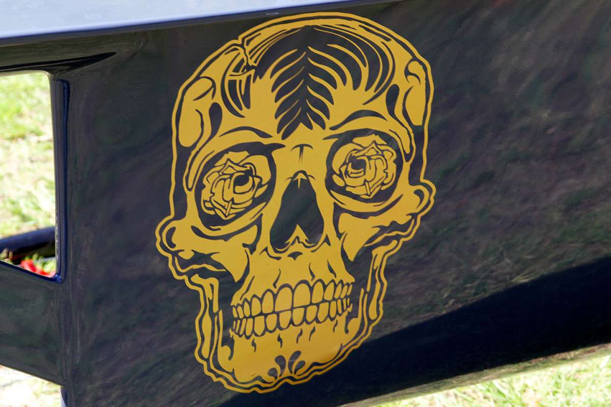 Killer Coffee Co logo on the hull (Frank Quealey)