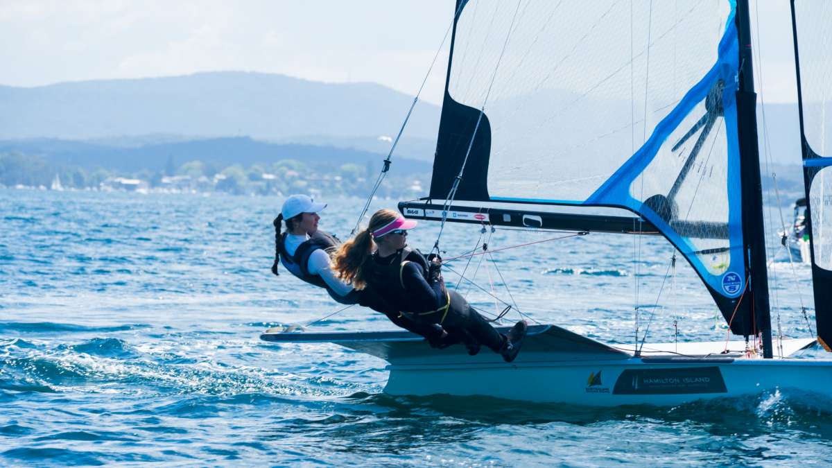 Brooke Wilson on water with participants CREDIT Eliza Kirby