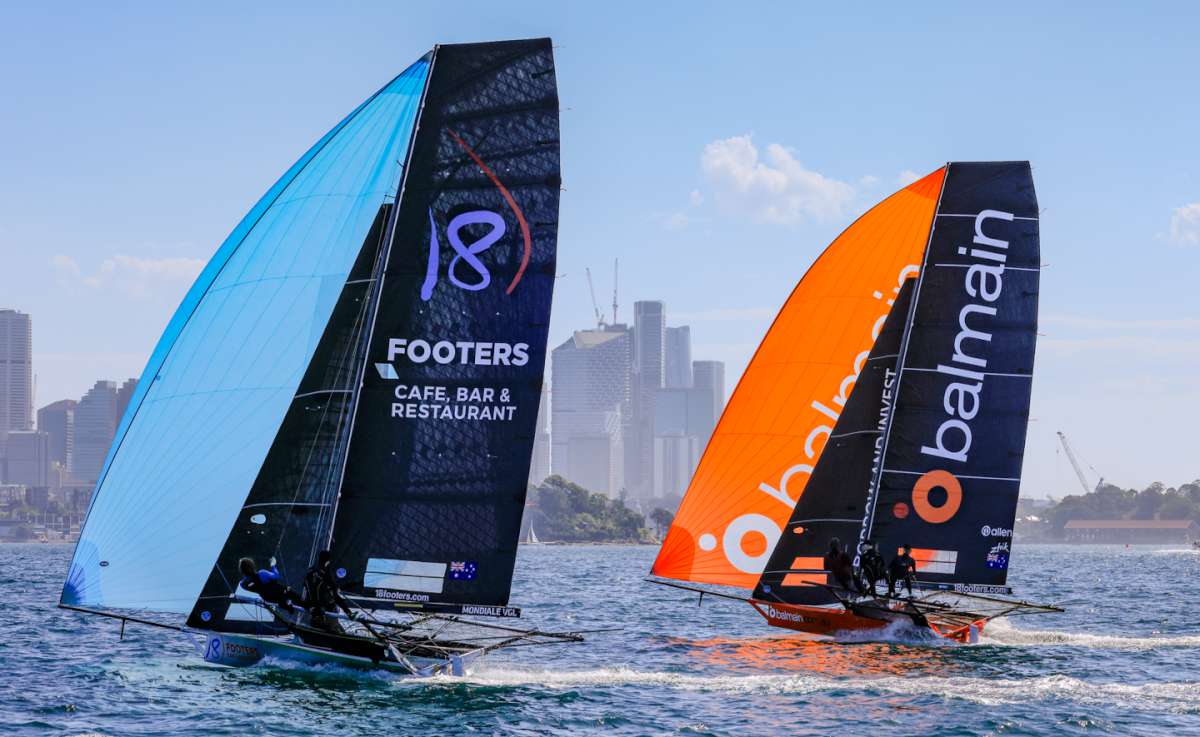 Spinnakers on a sunny Sydney Harbour last Sunday (SailMedia)