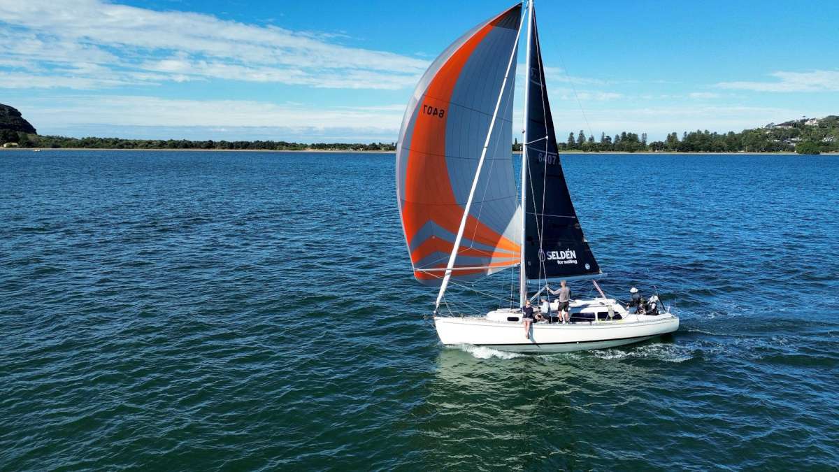 Panchax in the Selden for Sailing Pittwater Lion Island Series