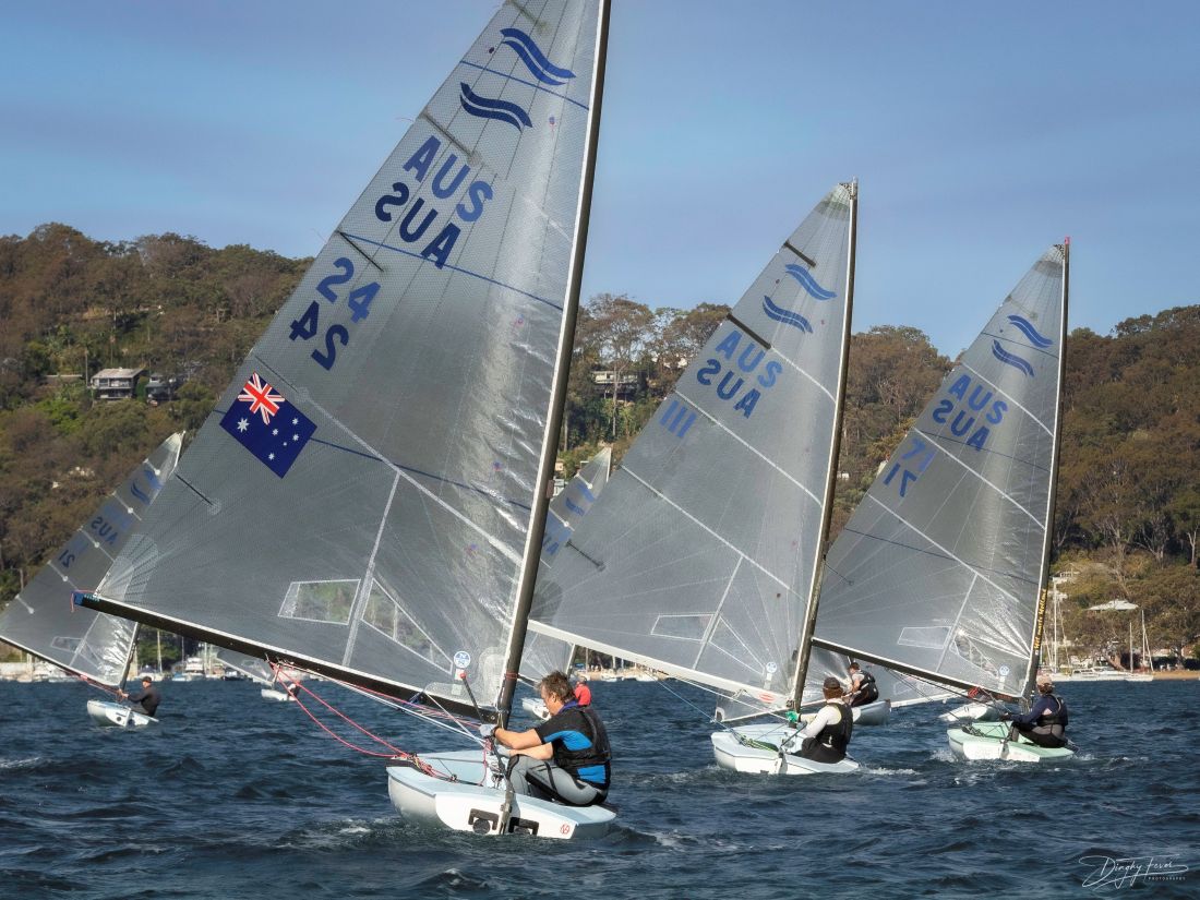 Downwind with Greg Solomons (24), Sam Ede and Andy Harcourt - Warwick Crossman pic