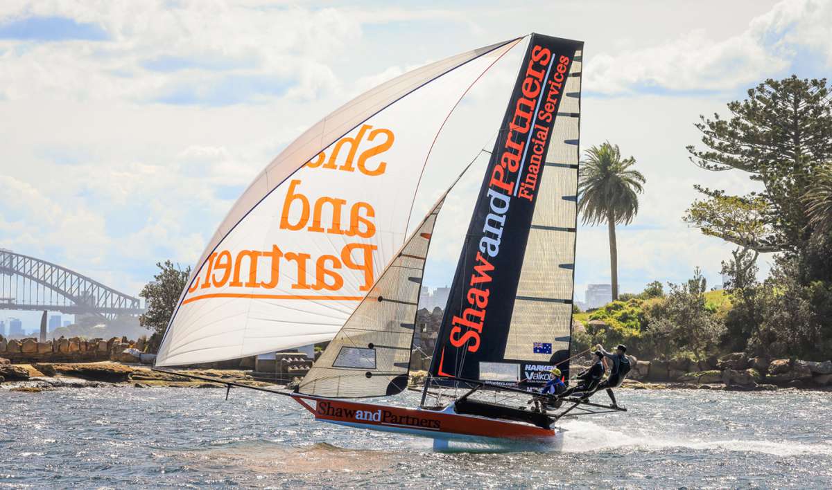 Shaw and Partners off Shark Island (SailMedia)