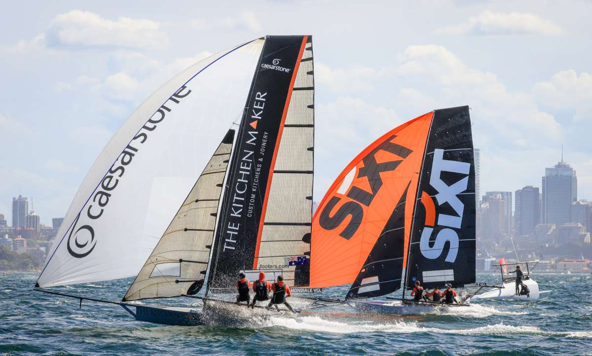 Close racing on one of the spinnaker runs last weekend (SailMedia)